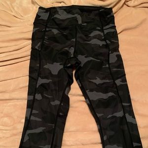 Athleta camo tights